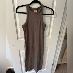H&M ribbed midi tank dress